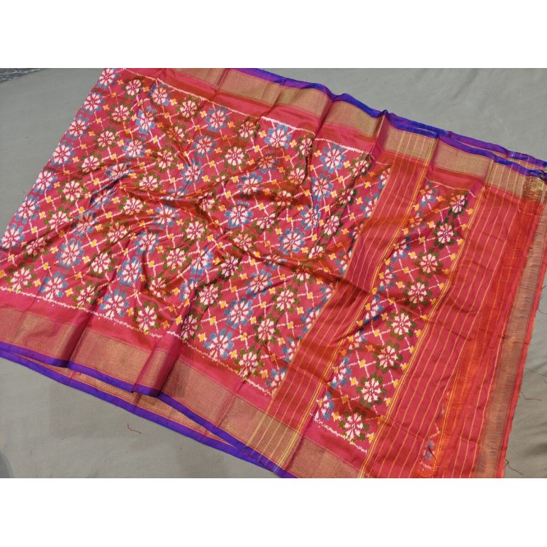 PGMRISDP5F15EDCD04- Ikat silk dupatta