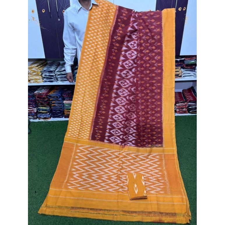 PSRGICTS5F17INCC12- Ikat cotton saree