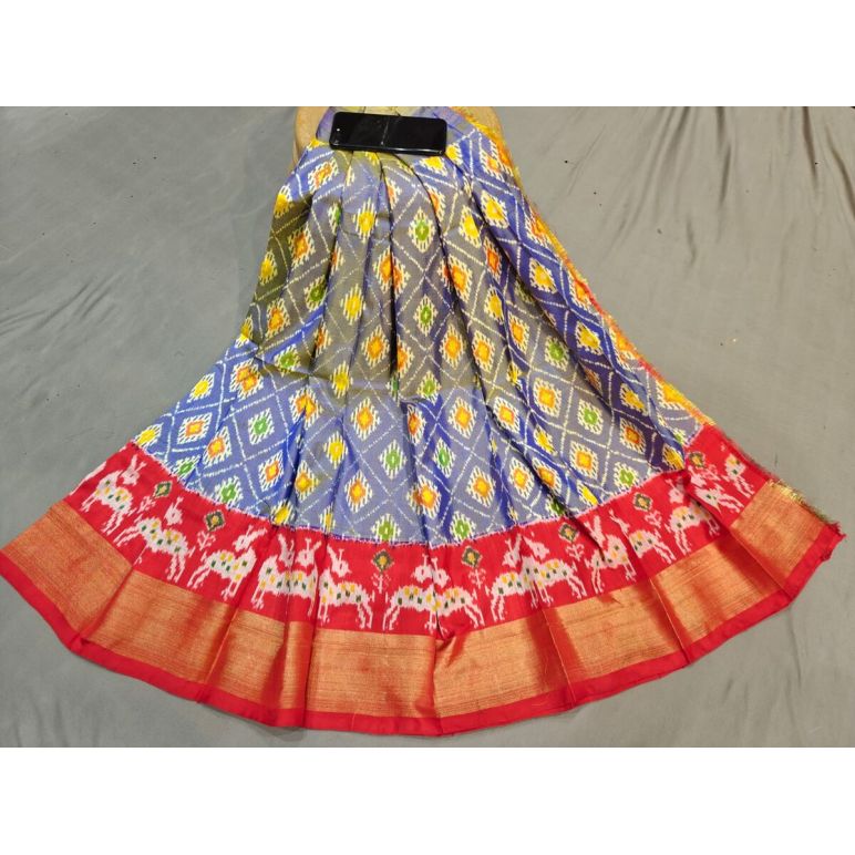 PGMRC3PS5F19EEDC10- Medium Size Ikat Silk Lehenga