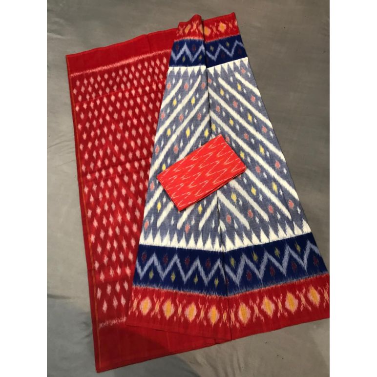 PGMRICTS5F21INCD13- Ikat cotton saree