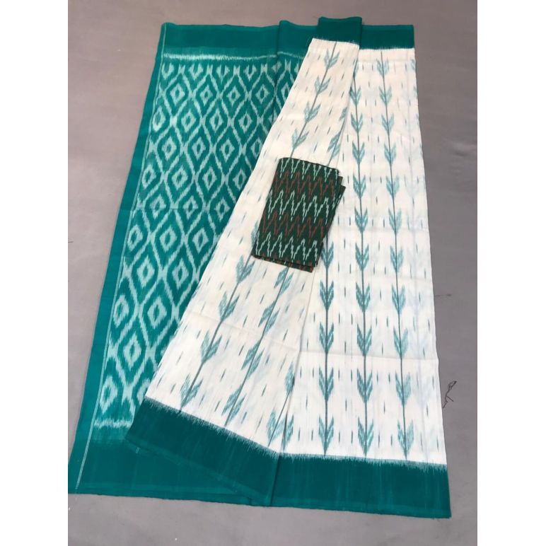 PGMRICTS5F21INCD21- Ikat cotton saree