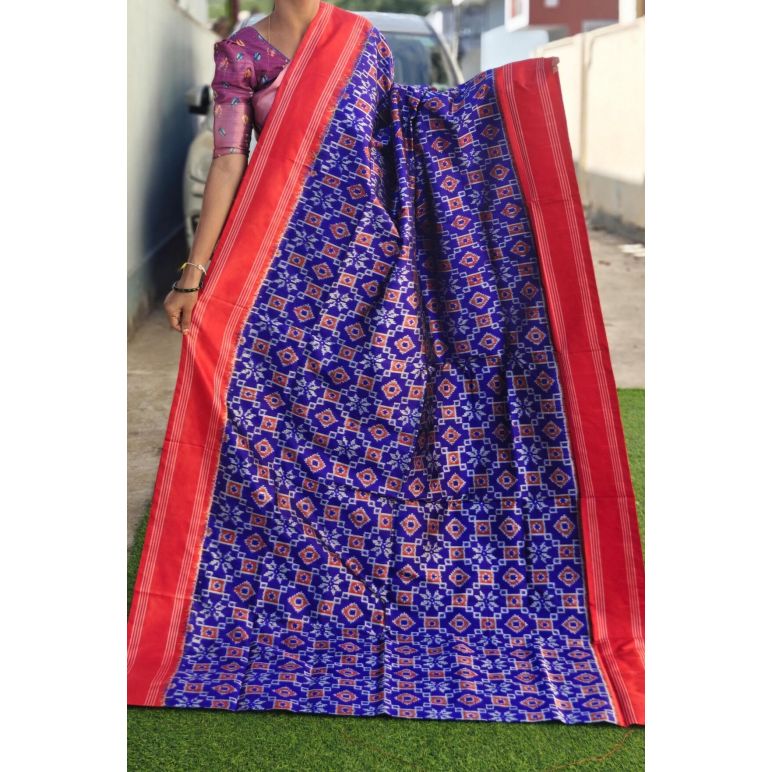 PGMRIDSS5F21BXDC02- Ikat silk saree