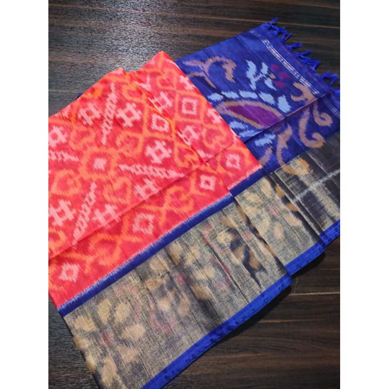 PGMRISCS5F22EZCD22- Ikat Sico saree