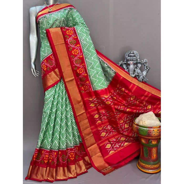 PSNTIDSS5F19NZDD06- Ikat silk saree