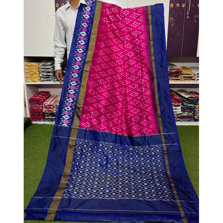 PSRGILWS5F18XZDD19- light weight Ikat silk saree