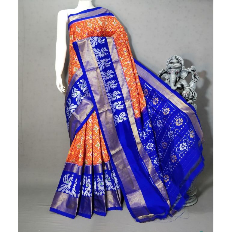 PSTHIDSS5F17NCDC18- Ikat silk saree