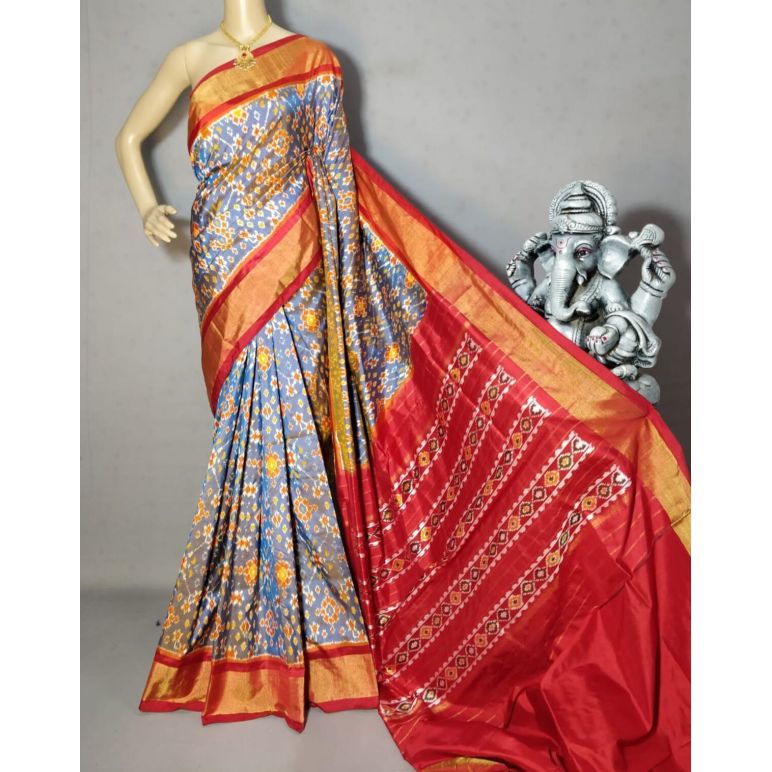 PRIHIDSS5F21BTDC02- Ikat silk saree