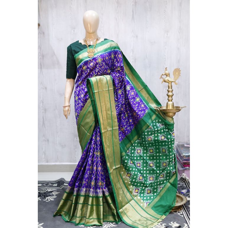 PSHLIDSS5F22NDDC03- Ikat silk saree