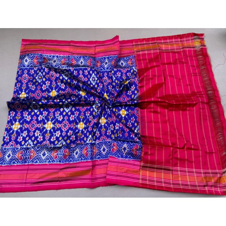 PSSIISDP5F223ECCD27- Ikat silk dupatta