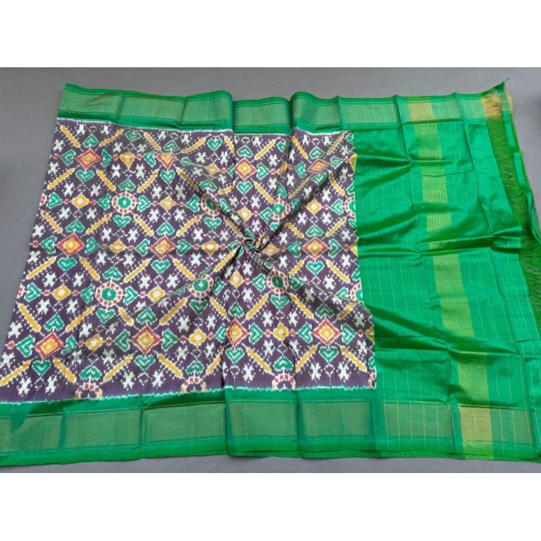 PSSIISDP5F223ECCD31- Ikat silk dupatta