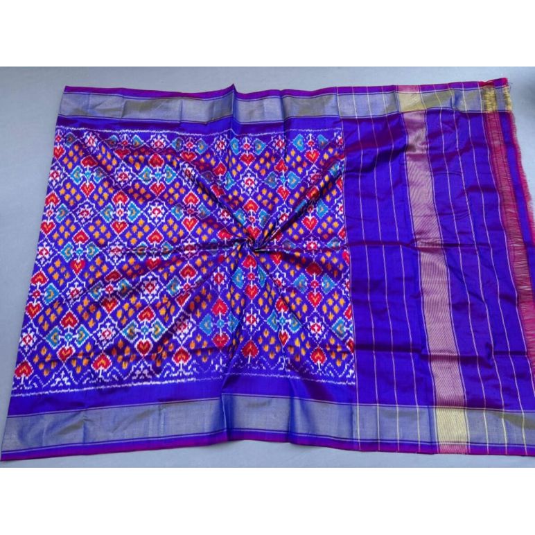 PSSIISDP5F223ECCD34- Ikat silk dupatta