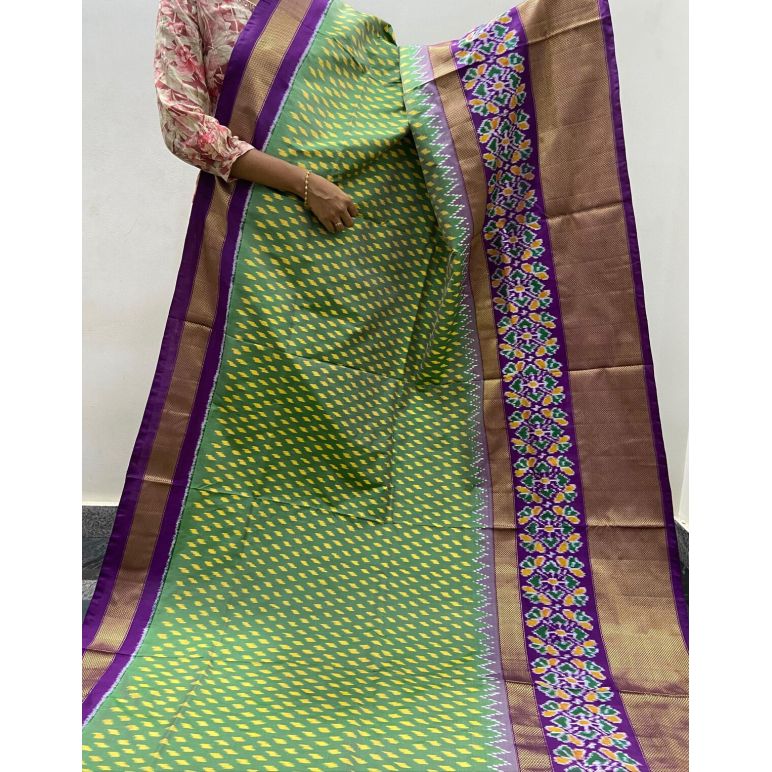 PTISIDSS5F22BBDD10- Ikat silk saree