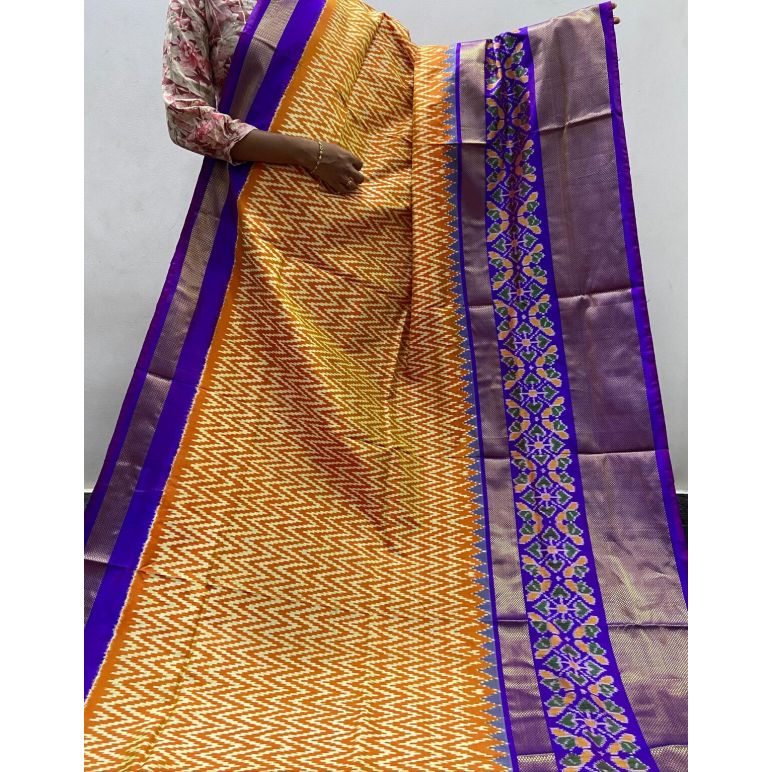 PTISIDSS5F22BBDD11- Ikat silk saree