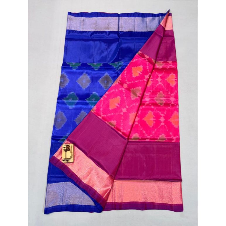 PKHSISSS5F25ISDC10- Ikat soft silk saree