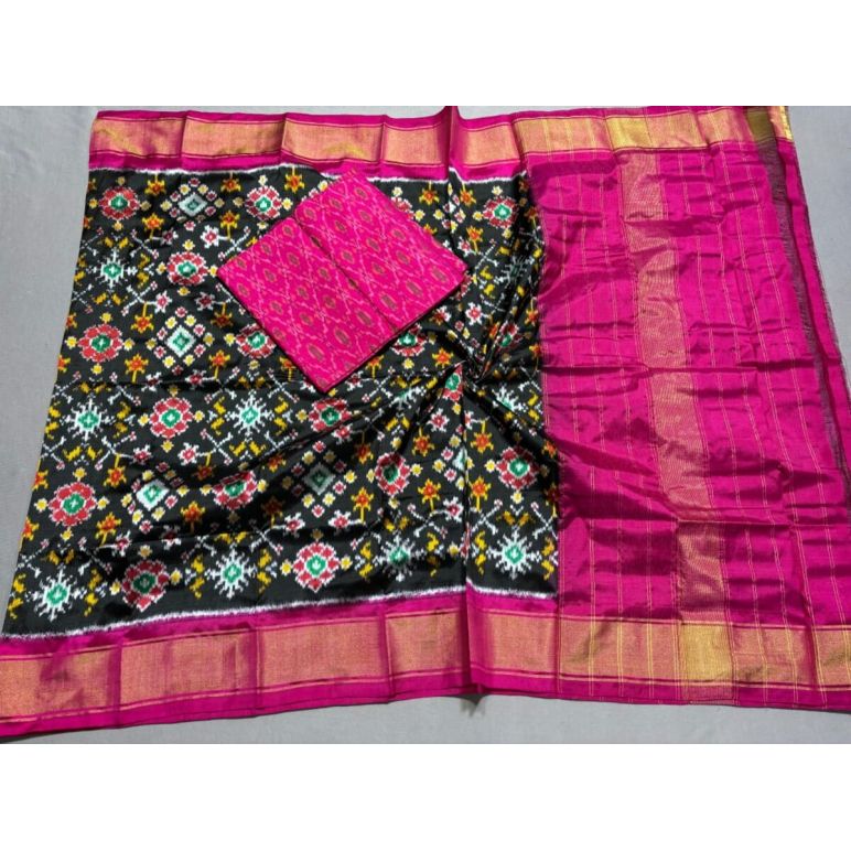 PSSISDST5F25FSCD38- Ikat Silk dupatta with Ikat sico top