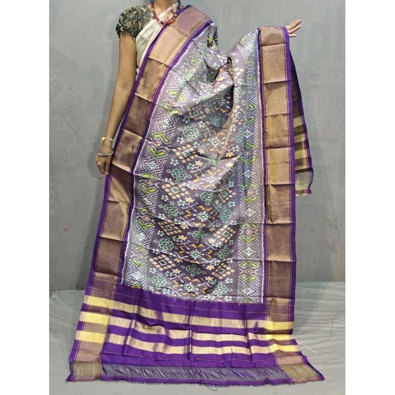 PGMRISDP5M04ECCD25- Ikat silk dupatta