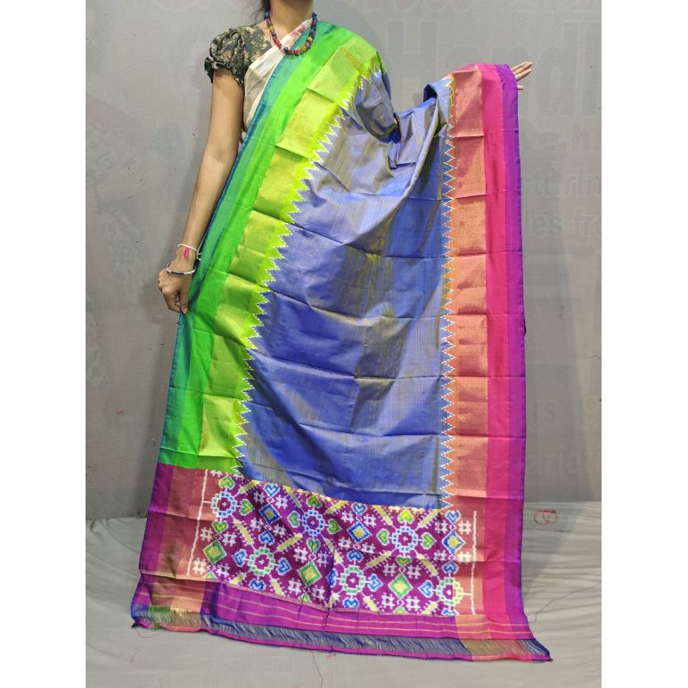 PGMRISDP5M04ECCD28- Ikat silk dupatta