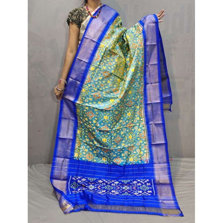 PGMRISDP5M04ECCD76- Ikat silk dupatta