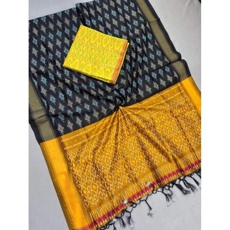 PSSISCDT5M07EFDC32- Ikat Sico dupatta with Ikat sico top