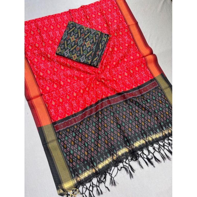 PSSISCDT5M07EFDC37- Ikat Sico dupatta with Ikat sico top