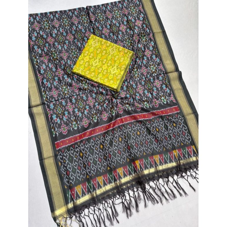 PSSISCDT5M07EFDC54- Ikat Sico dupatta with Ikat sico top