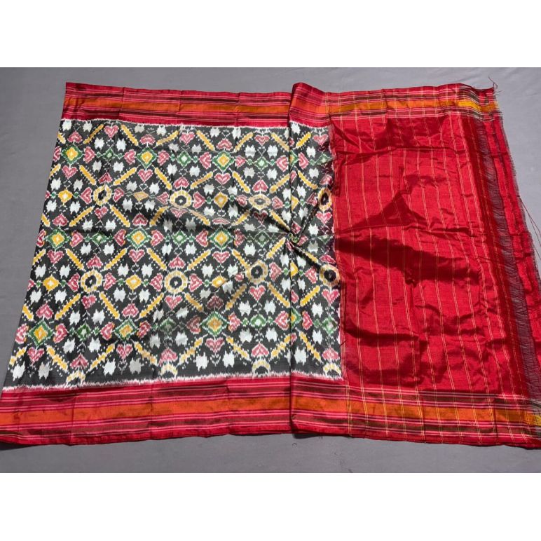 PSSIISDP5M10ECDC13- Ikat silk dupatta