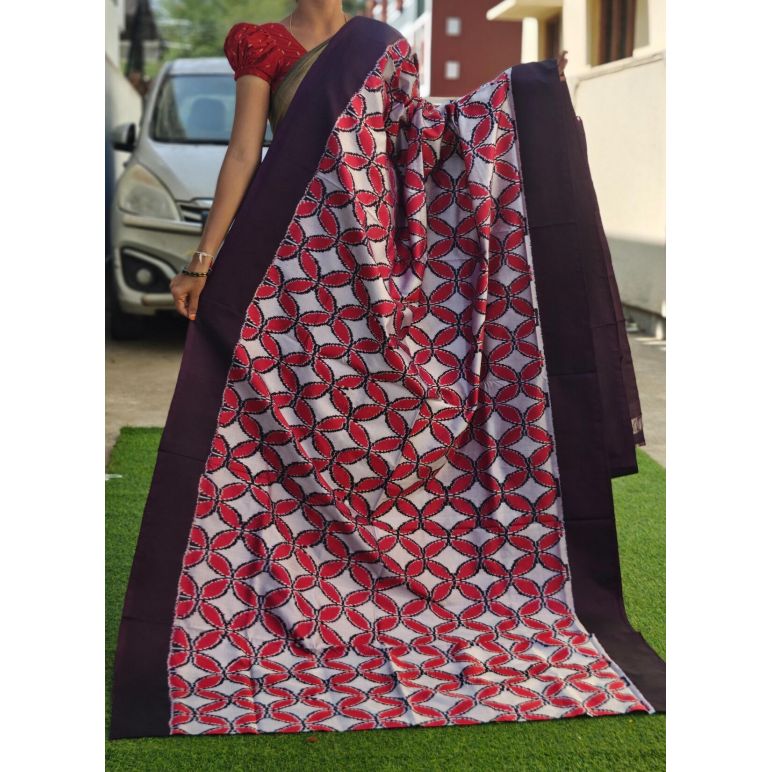 PGMRIDSS5F11NIDC29- Ikat silk saree