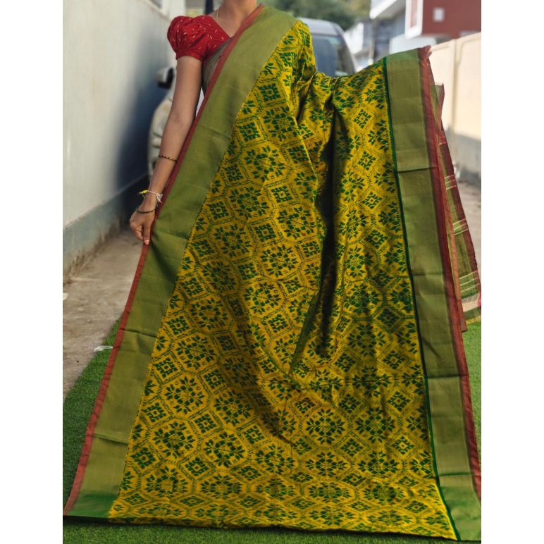 PGMRIDSS5F11NIDC30- Ikat silk saree