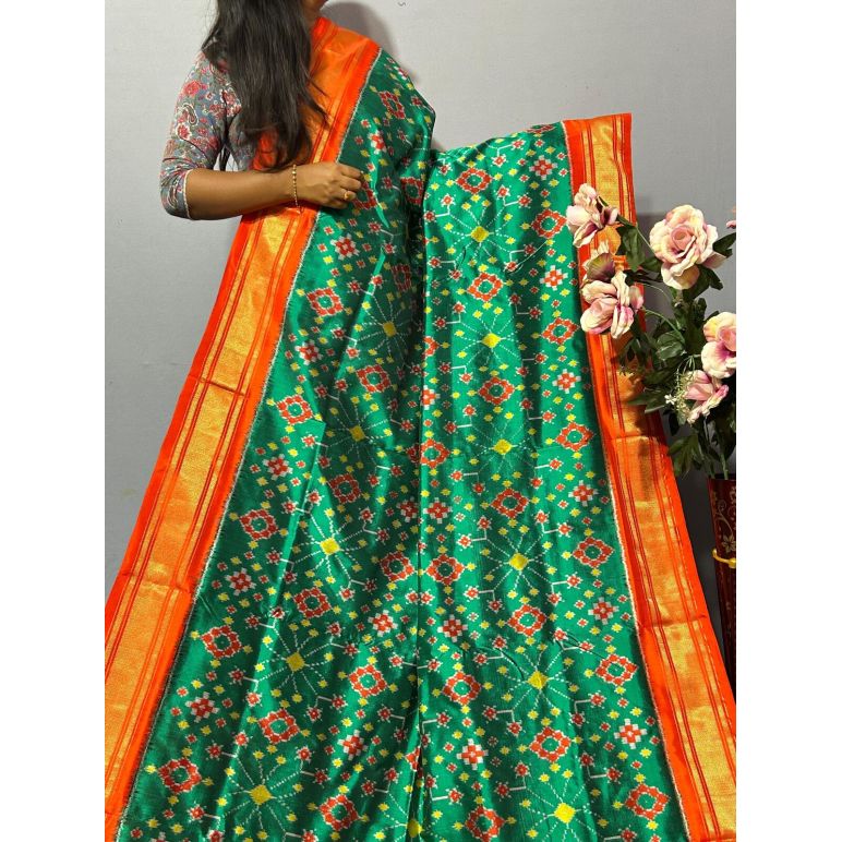 PKISIDSS5F10NDCC01- Ikat silk saree