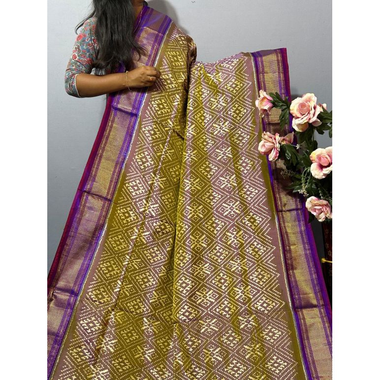 PKISIDSS5F10NDCC06- Ikat silk saree