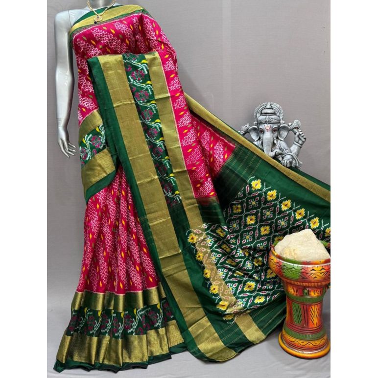 PSNTIDSS5F09NZDC01- Ikat silk saree