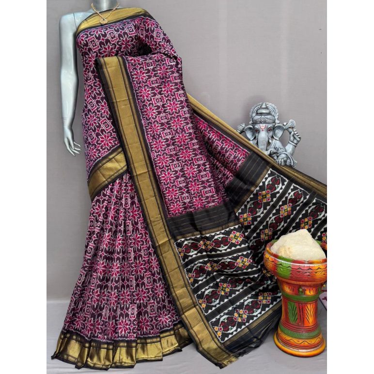 PSNTIDSS5F09NZDC16- Ikat silk saree