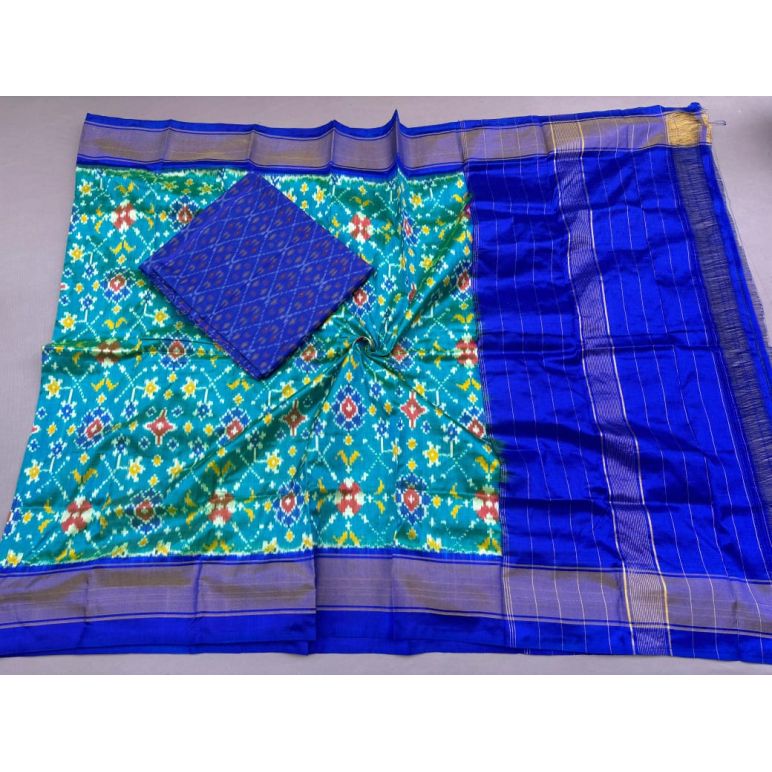 PSSISDST5F12FSCD27- Ikat Silk dupatta with Ikat sico top