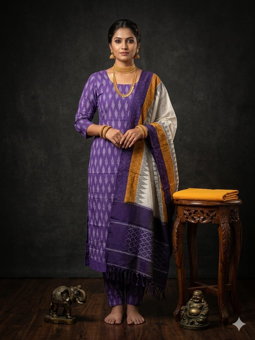 Cotton Salwar - PGMRY19-CS3PDIECD-25