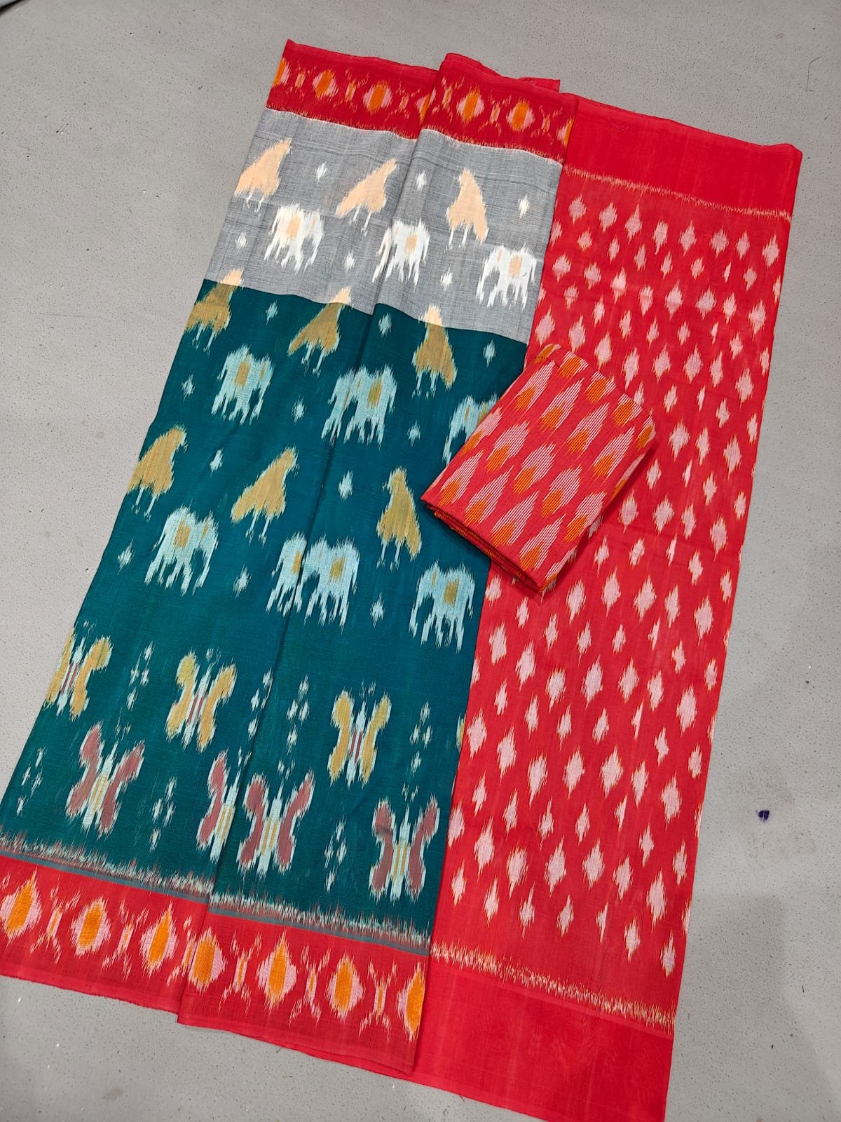 Cotton Saree - PGMRL11-ICTSCZDDC-10