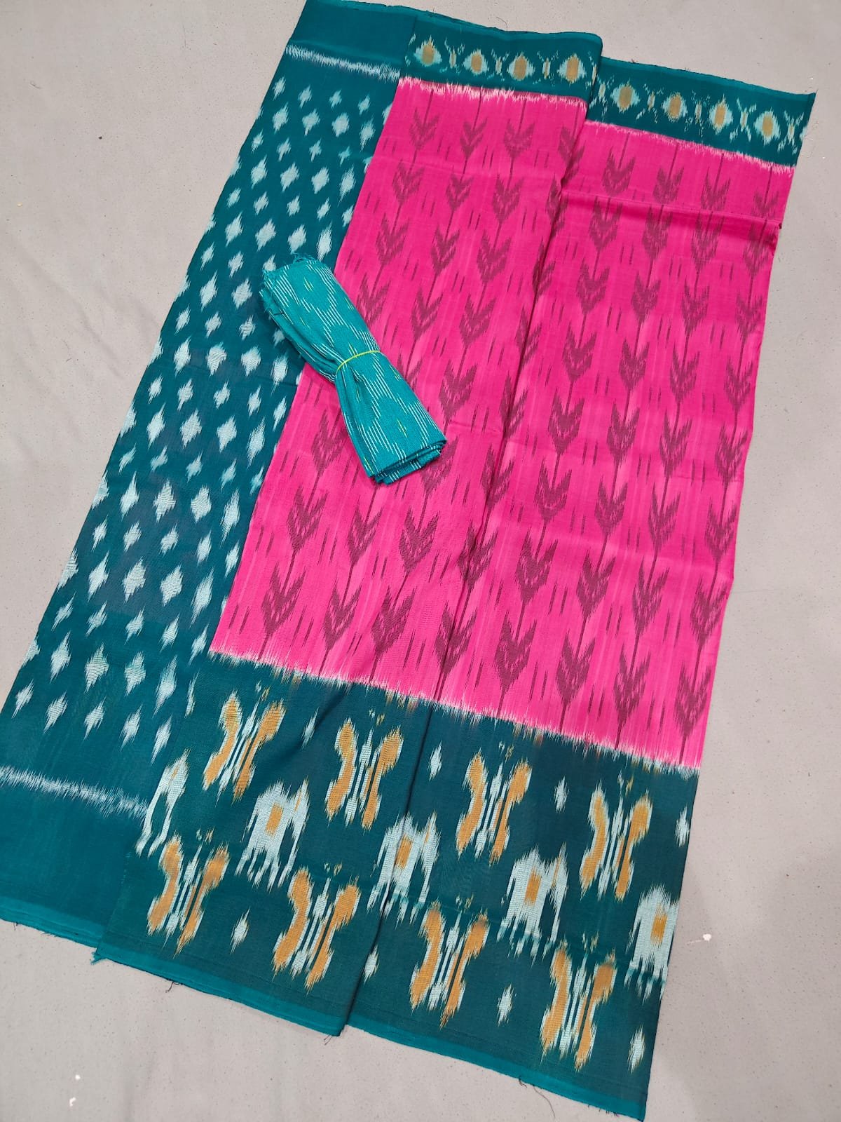 Cotton Saree - PGMRY29-ICTSDZDCD-12