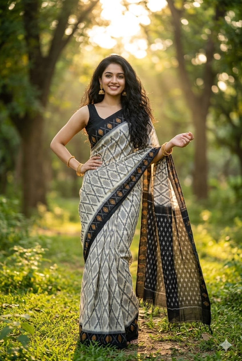 Cotton Saree - PRIHG26-ICTSCZZCC-12