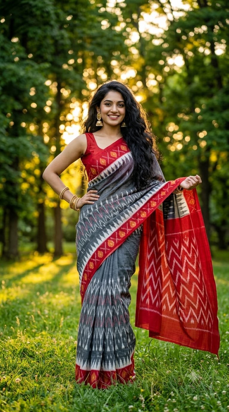 Cotton Saree - PRIHG26-ICTSCZZCC-23