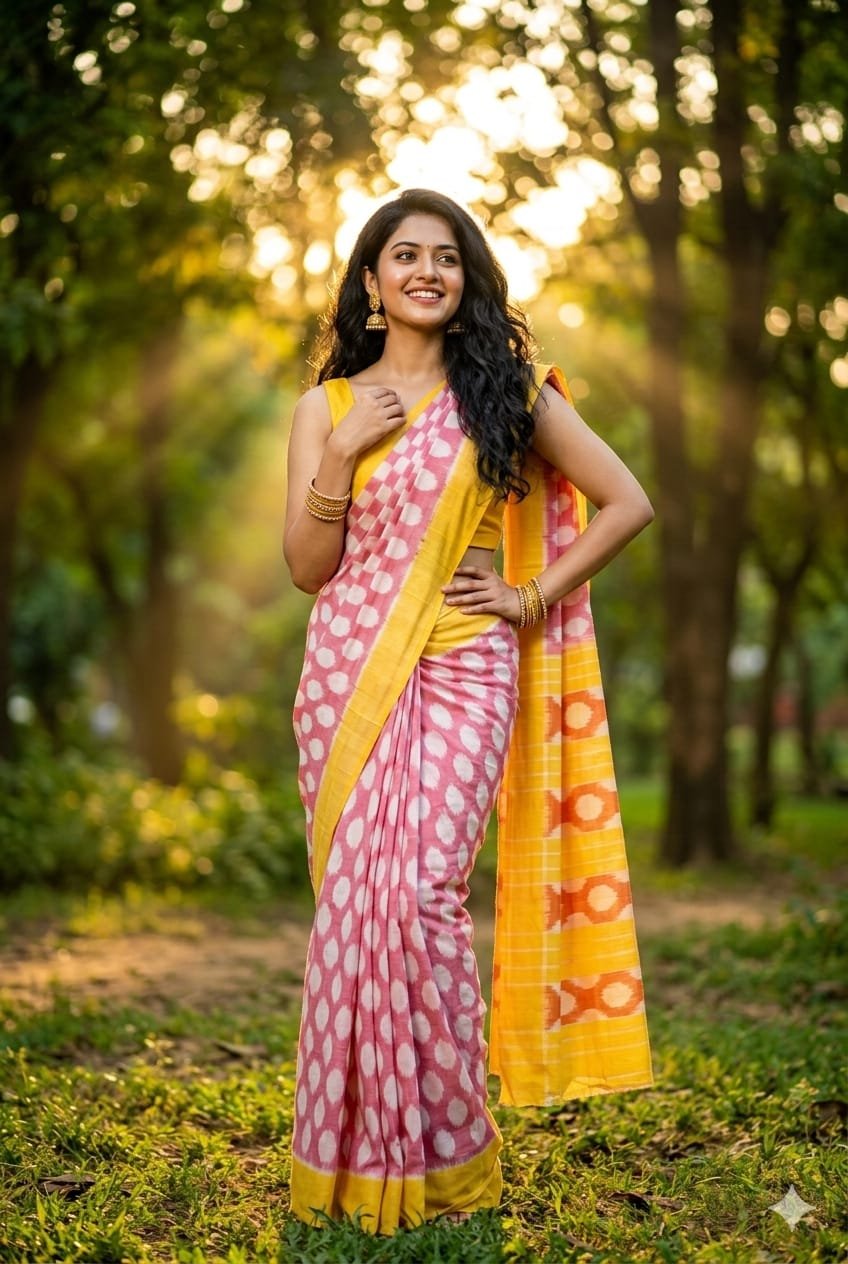 Cotton Saree - PRIHL09-ICTSCZCDC-06