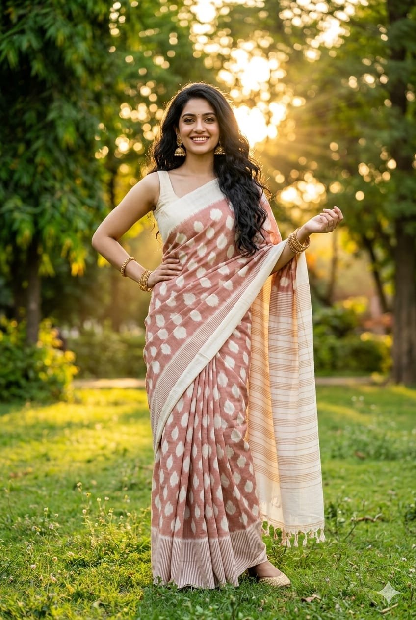 Cotton Saree - PRIHL09-ICTSCZCDC-10