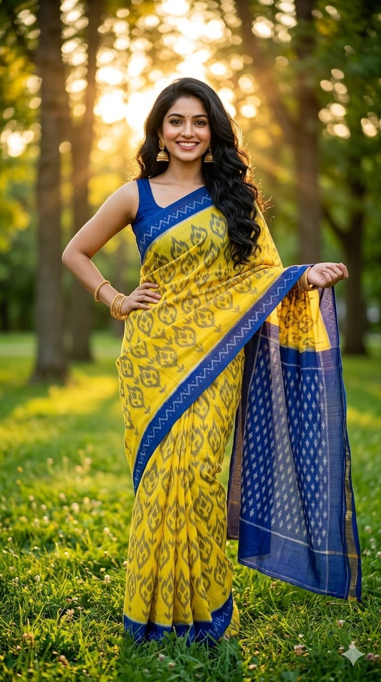 Cotton Saree - PRIHL09-ICTSCZCDC-14