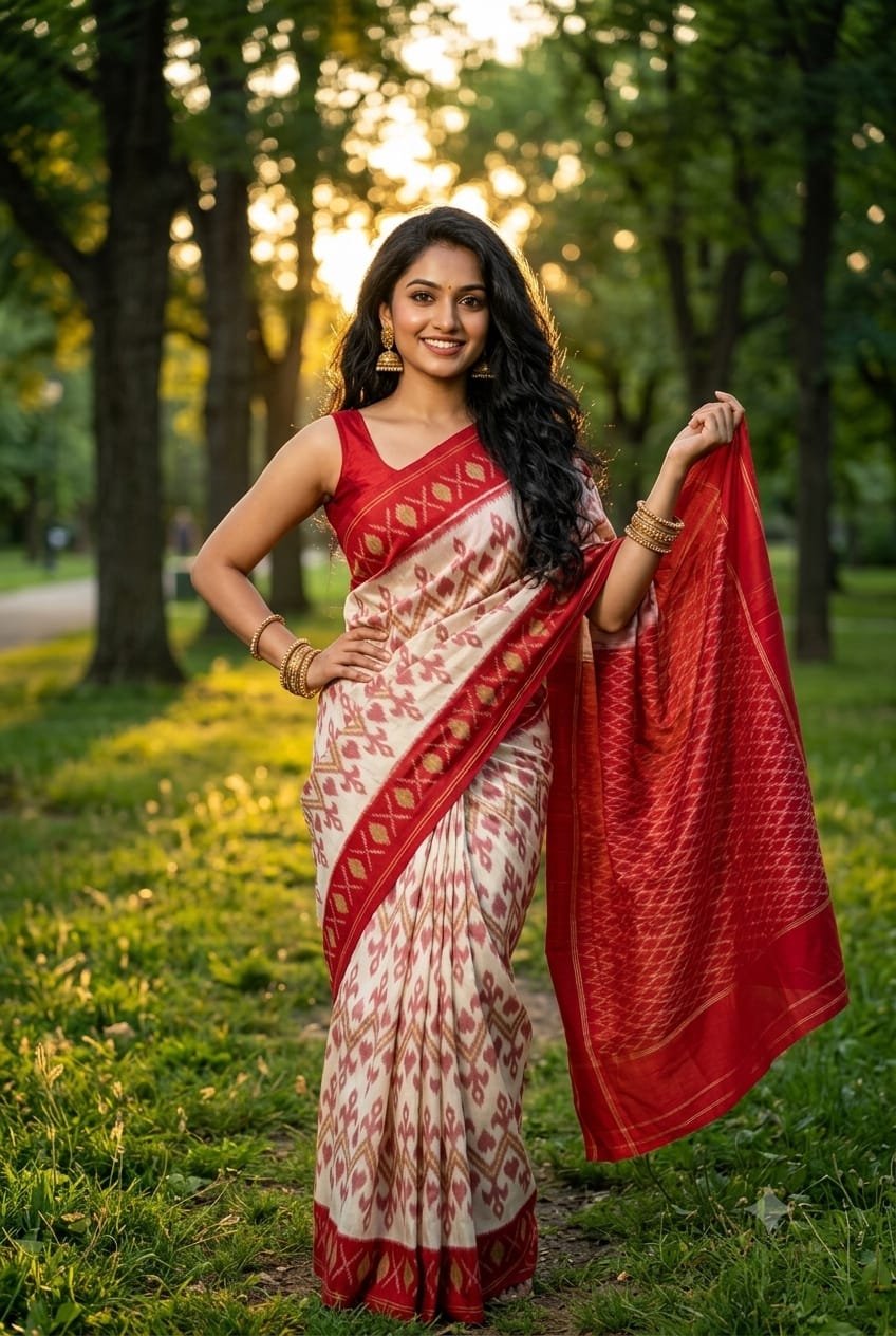 Cotton Saree - PRIHL09-ICTSCZCDC-23