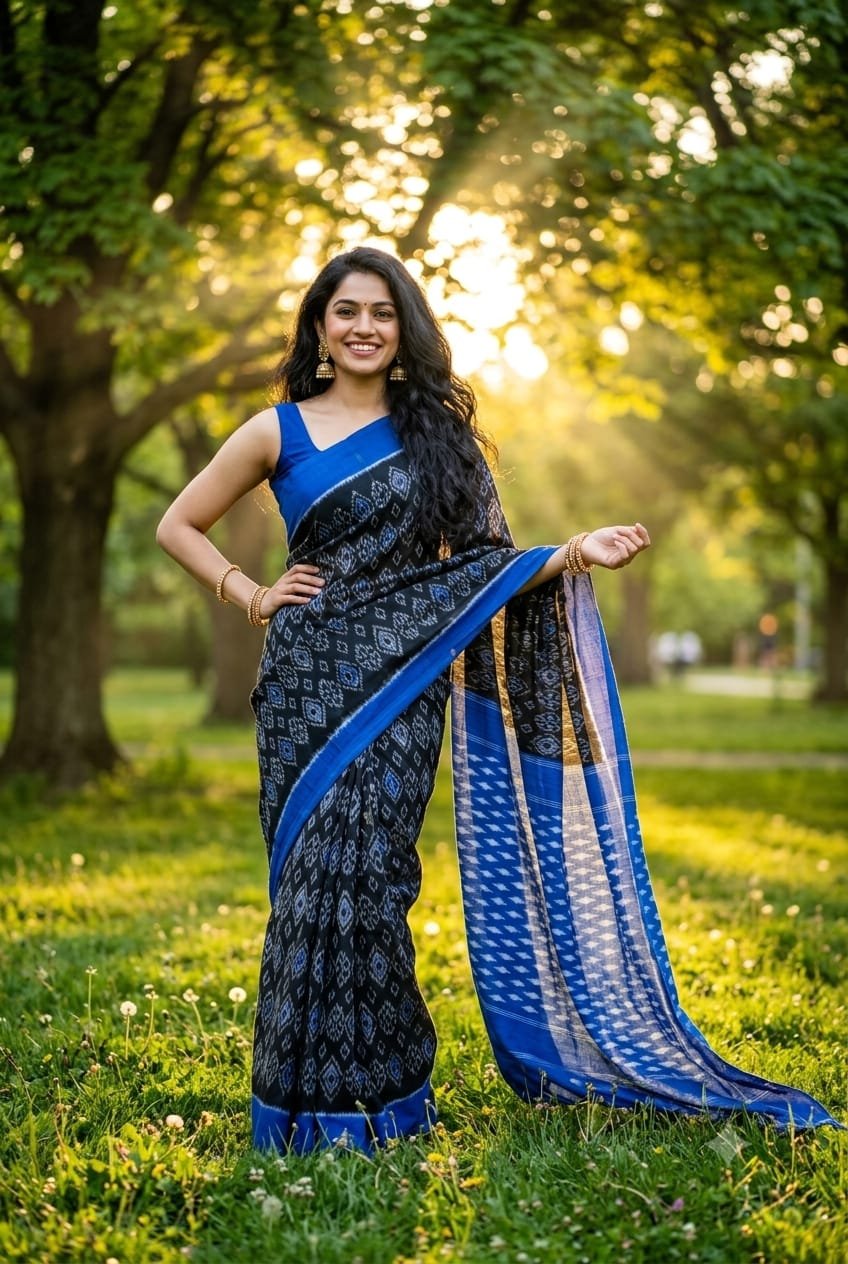 Cotton Saree - PRIHL09-ICTSCZCDC-24