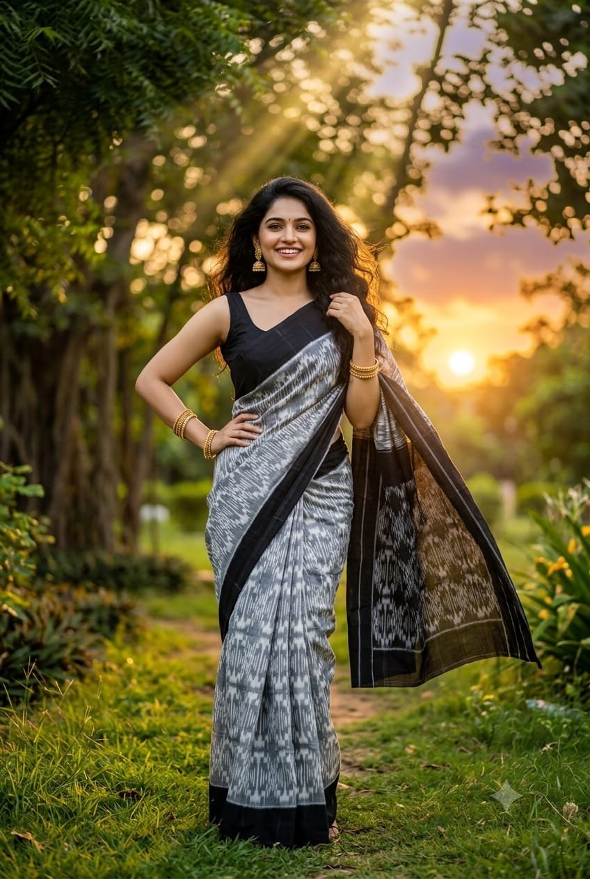 Cotton Saree - PRIHL09-ICTSCZCDC-26