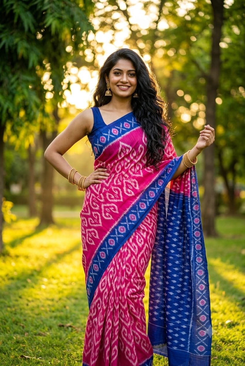 Cotton Saree - PRIHL09-ICTSCZCDC-27