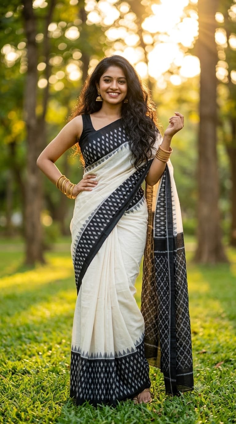 Cotton Saree - PRIHL09-ICTSCZCDC-28