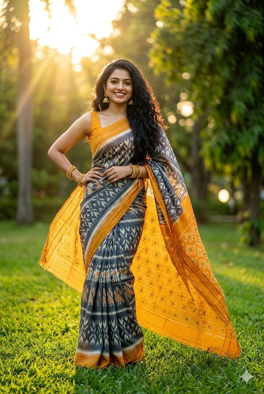 Cotton Saree - PRIHN02-ICTSCZCDD-04