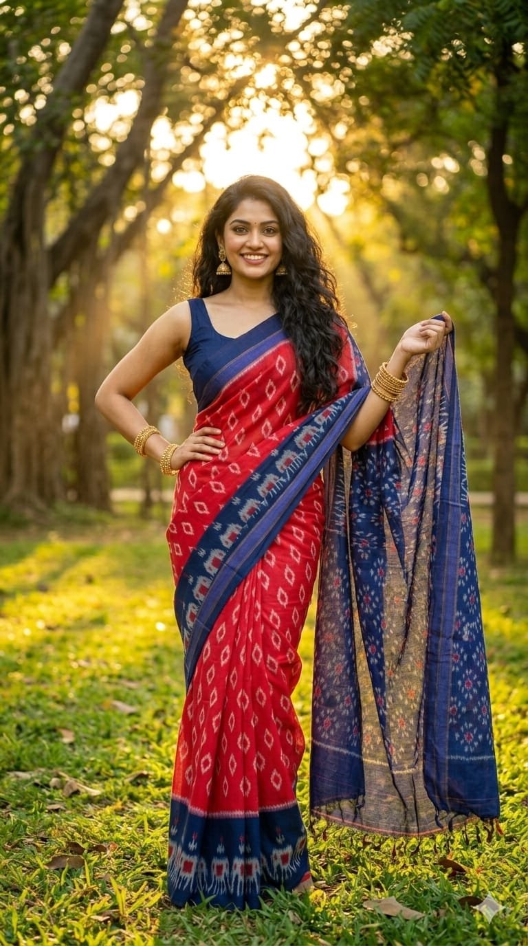 Cotton Saree - PRIHN02-ICTSCZCDD-06