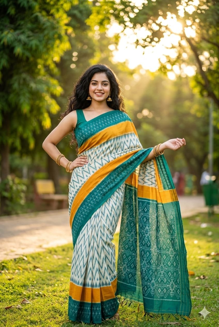 Cotton Saree - PRIHN02-ICTSCZCDD-08