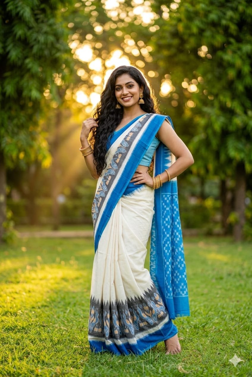 Cotton Saree - PRIHN02-ICTSCZCDD-11